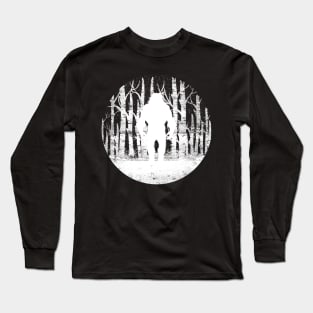 Bigfoot Walking Hidden Amidst Trees! Long Sleeve T-Shirt